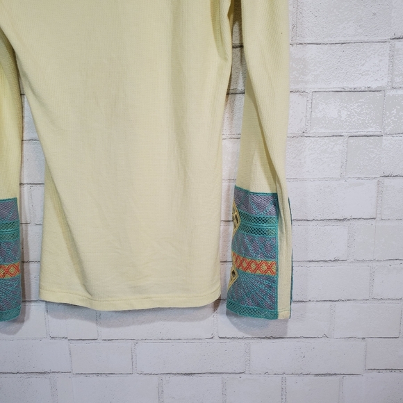 BKE light yellow long sleeve top - Picture 2 of 15